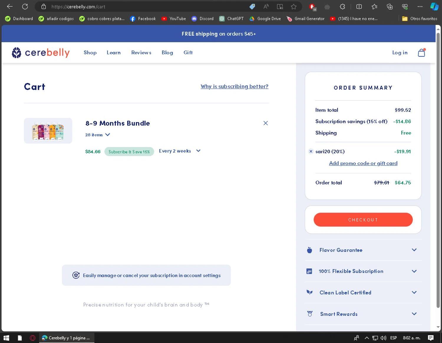 How to apply Cerebelly coupon code